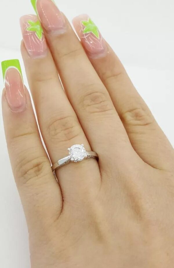 Tacori 3002 18k White Gold Semi-Mount 0.09 ct Diamond Engagement Ring 2,490