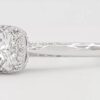 Tacori Dantela Halo Diamond Engagement Ring 0.65 ct 18k W Gold GIA Rtl 5K