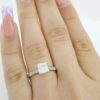 TACORI Sculpted Crescent 57-2PR Princess 18k Semi-Mount Engagement Ring Rt 2390