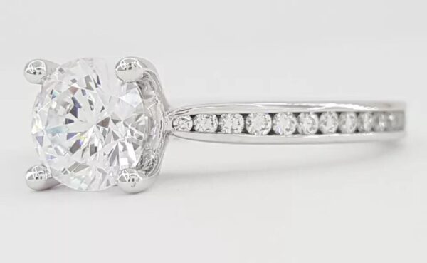 Ritani Semi-Mount Diamond Engagement Ring 0.38ct 18k White Gold 1RZ3447 RTL 3.4K