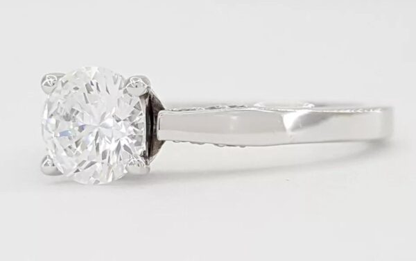 Tacori 3002 18k White Gold Semi-Mount 0.09 ct Diamond Engagement Ring 2,490