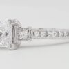 Tacori HT2430SM Semi-Mount Princess 3-Stone 0.64 ct 18k Engagement Ring Rtl 6490