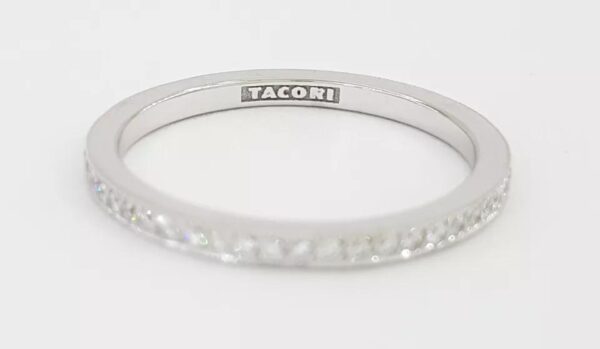 Tacori Ribbon 2526ETML Milgrain Diamond Wedding Eternity Band Ring 0.31 ct 3390