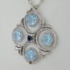 Tacori SN1420233 Island Rains Topaz Circle Pendant in Sterling Silver & 18K Gold