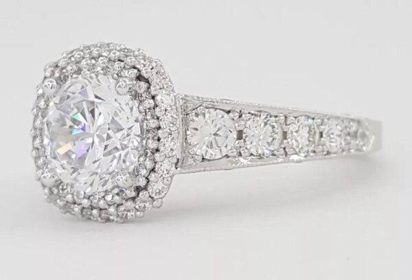 Tacori Blooming Beauties HT2516CU Semi-Mount Engagement Ring 18k Gold Rtl 6,990