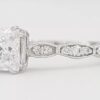 TACORI Sculpted Crescent 57-2PR Princess 18k Semi-Mount Engagement Ring Rt 2390