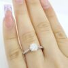 Tacori Dantela Round Diamond Engagement Ring 18k White Gold 1.11 ct GIA Rtl 8.5K