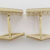 Vintage 14k Yellow Gold Blue Sapphire Cufflinks 14.2 Grams 5ct