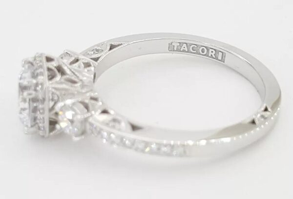 Tacori 2623RD Semi-Mount Round Three-Stone 0.5ct 18k Engagement Ring Rtl 5,490