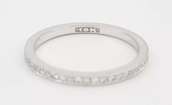 Tacori Ribbon 2526ETML Milgrain Diamond Wedding Eternity Band Ring 0.31 ct 3390