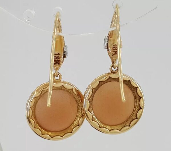 Tacori SE189P36 Moon Rosé Diamond Halo Drop Earrings 18K Rose Gold Silver 2,420