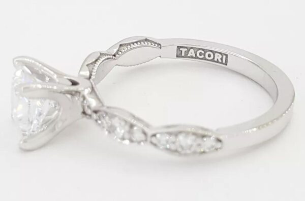 Tacori Sculpted Crescent 46-25PR 18k 0.28 ct Semi-Mount Engagement Ring Rtl 2990