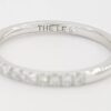 The Leo Round Diamond Half Circle Wedding Band 0.22 ct 14k White Gold Rtl 1,400