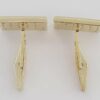 Vintage 14k Yellow Gold Blue Sapphire Cufflinks 14.2 Grams 5ct