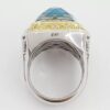 TACORI SR101Y05 Quartz Turquoise Diamond Statement Ring Silver & 18k Gold 2090