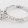 TACORI Sculpted Crescent 57-2PR Princess 18k Semi-Mount Engagement Ring Rt 2390