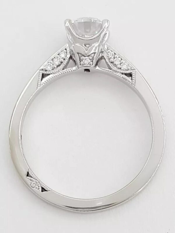 Tacori 3002 18k White Gold Semi-Mount 0.09 ct Diamond Engagement Ring 2,490