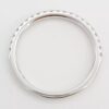 The Leo Round Diamond Half Circle Wedding Band 0.22 ct 14k White Gold Rtl 1,400