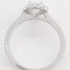Pear Brilliant Cut Diamond Halo Engagement Ring Platinum GIA 1.7 ct Retail 12K