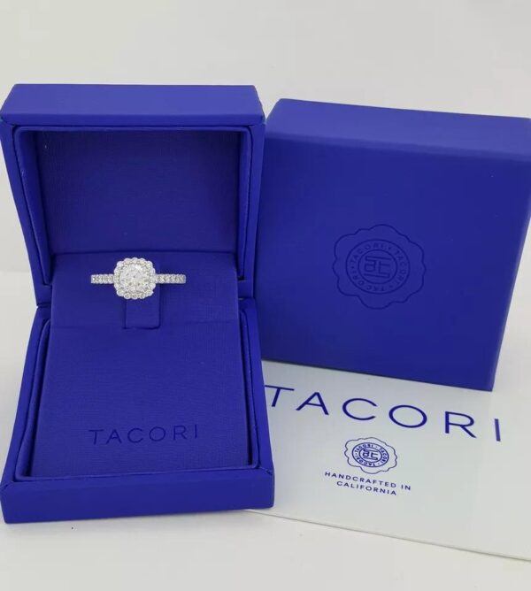 Tacori Full Bloom 37-2CU6 Semi-Mount 0.74 ct Engagement Ring 18k Gold Rtl 6,210