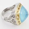 TACORI SR101Y05 Quartz Turquoise Diamond Statement Ring Silver & 18k Gold 2090