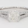 Cushion Brilliant Cut Diamond Split Shank Engagement Ring 1.01 ct Retail 6500