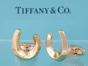 Vintage Tiffany & Co 18k Yellow Gold Horseshoe Cufflinks 13.1 Grams