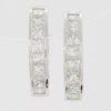 Princess Cut Diamond Hugger Hoop Earrings 15.3 mm 1.06 ct 14K White Gold