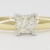 Princess Cut Diamond Solitaire Engagement Ring 0.74 ct 14K Yellow Gold Rtl 2,995