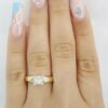 Princess Cut Diamond Solitaire Engagement Ring 0.74 ct 14K Yellow Gold Rtl 2,995