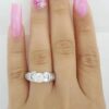 Leo Round Diamond Engagement Ring 1.69 ct 14K White Gold & Platinum Retail 8.5K