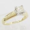 Princess Cut Diamond Solitaire Engagement Ring 0.74 ct 14K Yellow Gold Rtl 2,995