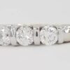 Five 5 Stone Round Brilliant Cut Diamond Bar Set 2-Tone Gold Ring 1 ct 14k
