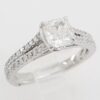 Cushion Brilliant Cut Diamond Split Shank Engagement Ring 1.01 ct Retail 6500