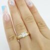Princess Cut Diamond Solitaire Engagement Ring 0.74 ct 14K Yellow Gold Rtl 2,995