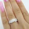 Leo Round Diamond Engagement Ring 1.69 ct 14K White Gold & Platinum Retail 8.5K