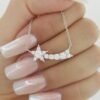 Hearts on Fire HoF Illa Comet Diamond Necklace 0.85ct 18K White Gold Rtl 7,689