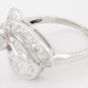 Antique Vintage Old European Cut Diamond Statement Ring 1.15 ct White Gold