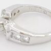 Leo Round Diamond Engagement Ring 1.69 ct 14K White Gold & Platinum Retail 8.5K