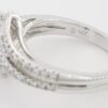 Bypass Crossover 2-Stone Round Diamond Engagement Ring 1.3 ct 14K White Gold