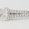 Cushion Brilliant Cut Diamond Split Shank Engagement Ring 1.01 ct Retail 6500