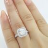 De Beers Forever Round Diamond Halo Engagement Ring Platinum 3.52 ct Retail $48K