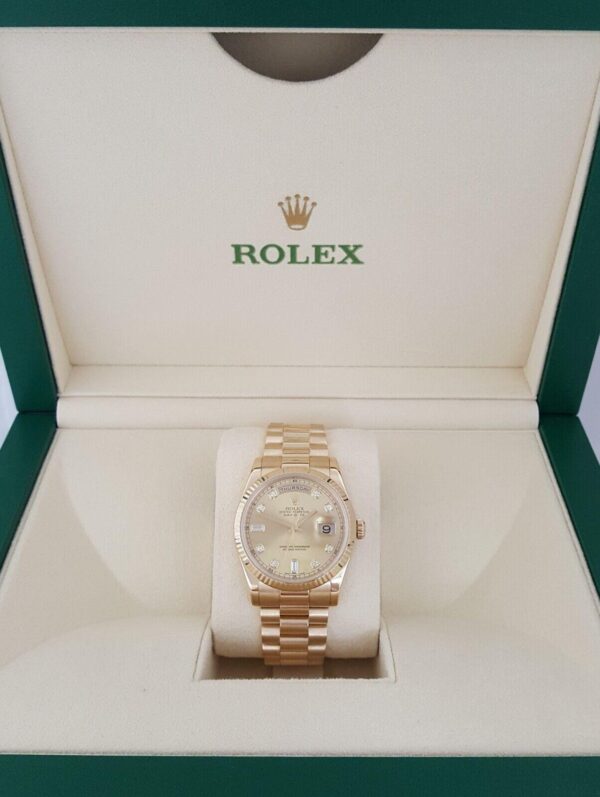 Rolex Day-Date President 118238 Double Quick 18K Factory Diamond Dial Watch
