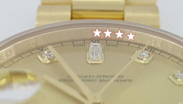 Rolex Day-Date President 118238 Double Quick 18K Factory Diamond Dial Watch