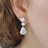 Bvlgari Bulgari Shield & Asscher Cut Diamond Drop Earrings 13.97 ctw Rt $1 Mil