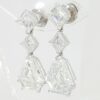 Bvlgari Bulgari Shield & Asscher Cut Diamond Drop Earrings 13.97 ctw Rt $1 Mil