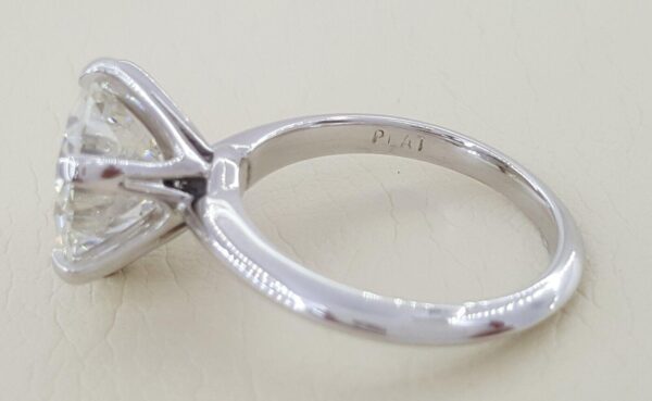 Round Diamond Solitaire Platinum 5.06 ct Engagement Ring J/VS1 GIA Rtl $200K