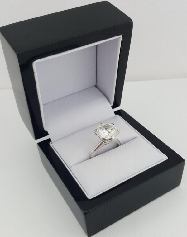 Round Diamond Solitaire Platinum 5.06 ct Engagement Ring J/VS1 GIA Rtl $200K