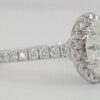 Oval Brilliant Ideal Cut Diamond 2.61 ct Platinum Halo Engagement Ring GIA $52k