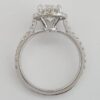 Oval Brilliant Ideal Cut Diamond 2.61 ct Platinum Halo Engagement Ring GIA $52k